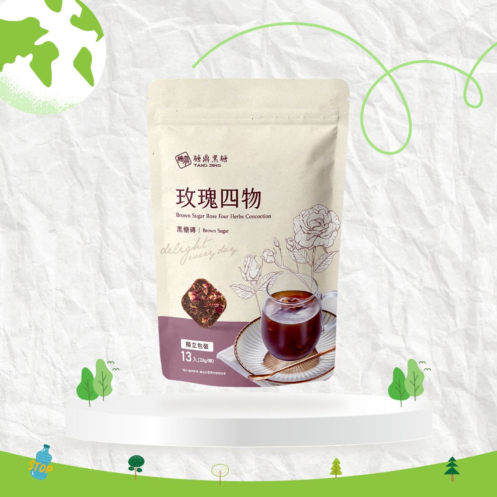 【糖鼎黑糖】玫瑰四物