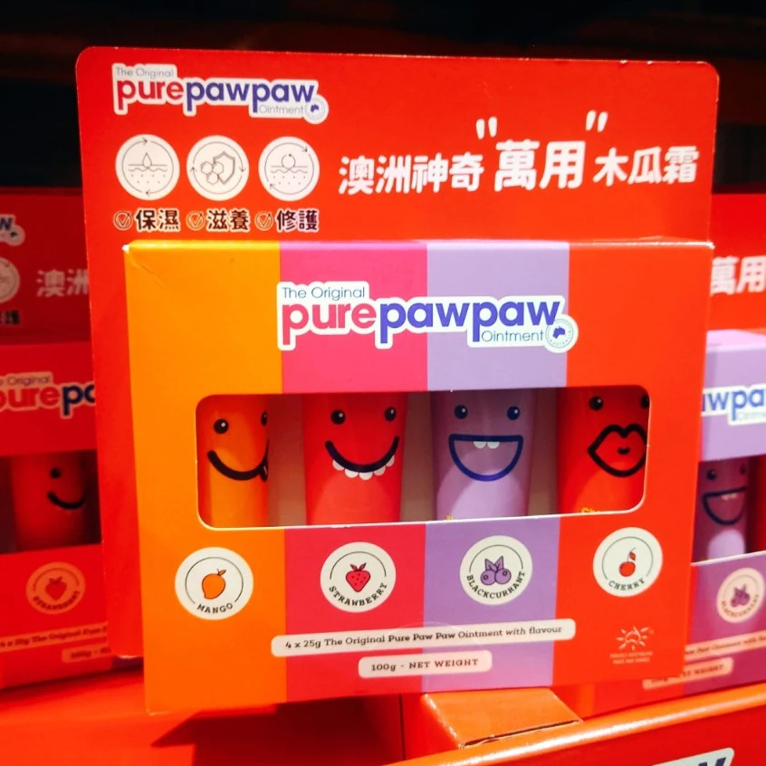 【澳洲PUREPAWPAW】木瓜霜護手霜護唇膏(25g/4入組)