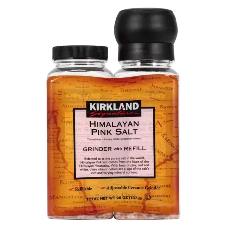 【美國Kirkland科克蘭】喜馬拉雅山粉紅玫瑰鹽(含補充瓶x1) 737g