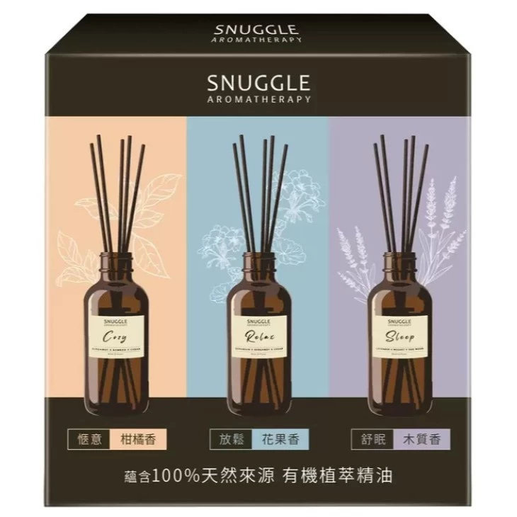 【SNUGGLE熊寶貝】精油香氛室內擴香組(100ml x3入)