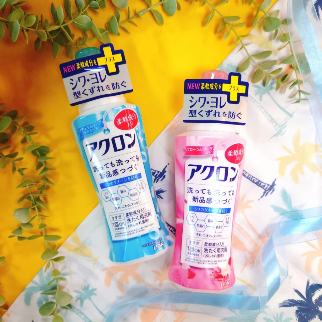 【日本LION】獅王アクロン洗衣精 450ml(粉紅花香/清新微香)